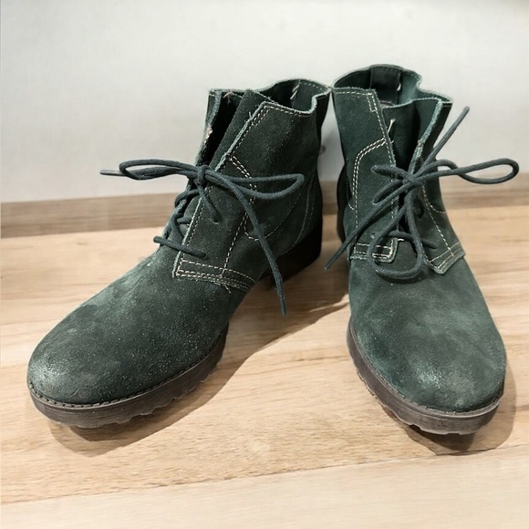 Naturalizer Endellion Suede Ankle Boots Women’s Size 7 Forest Green - Picture 5 of 6